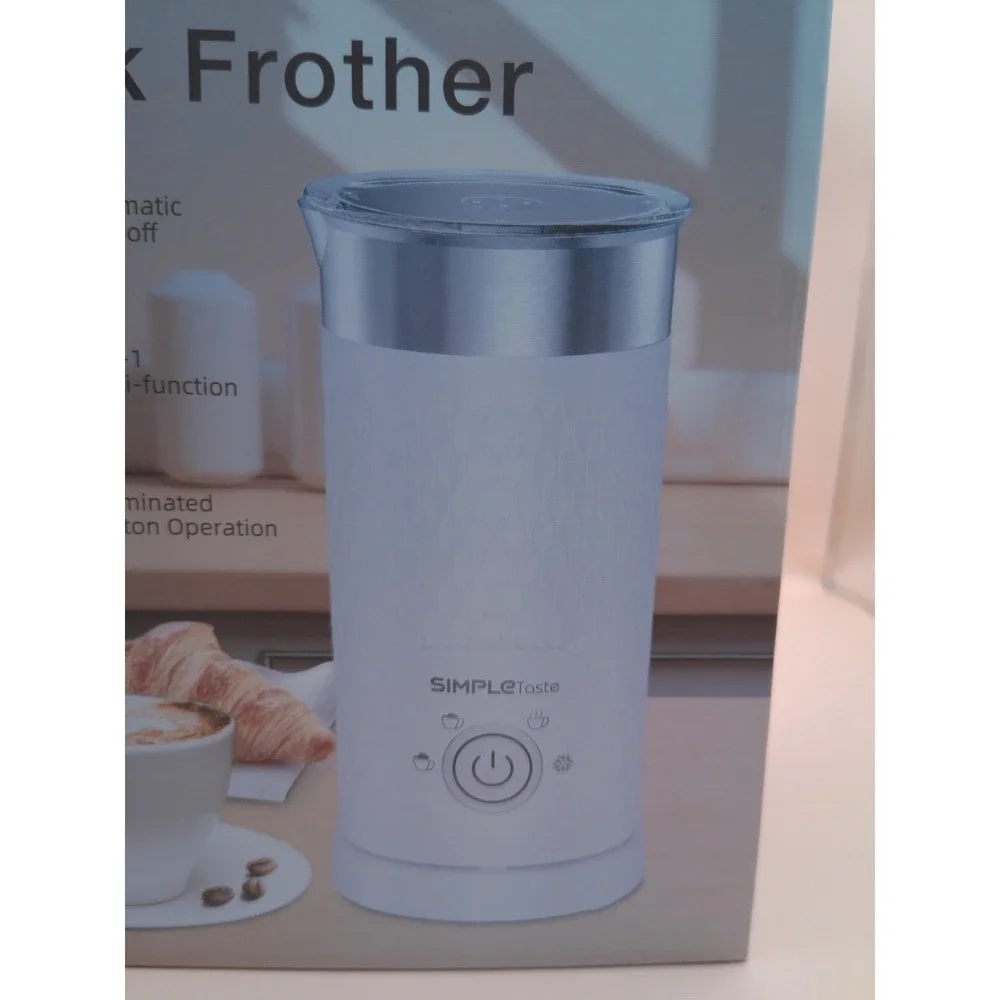 SimpleTaste 4-in-1 Electric Milk Frother‎ White NIB